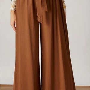 SHEIN Chestnut Wide-Leg Pants